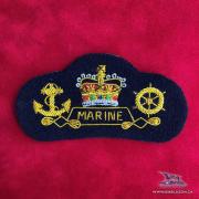  EE-044 - Marine Badge - Gold on Blue 
