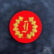  EE-050R - RCMP Academic Instructor Appointment Badge - Gold on Red 