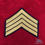  EE-103-I - Staff Sergeant Rank - Gold on Blue - Issue Size 