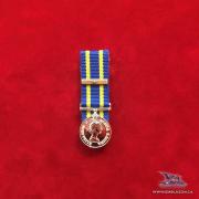  EE-4002 - Mounted Miniature L/S medal with 25 yr bar 