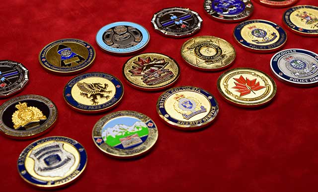 Your preferred supplier of Bullion Embroidered Crests, Machine Embroidered Uniform Crests, Dress Uniform Regalia, Metal Uniform Badges, Challenge Coins and Lapel pins to Agencies across Canada, as well as custom embroidery creations.