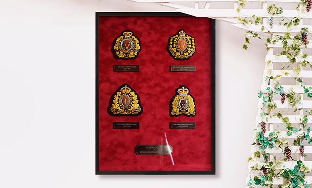 Your preferred supplier of Bullion Embroidered Crests, Machine Embroidered Uniform Crests, Dress Uniform Regalia, Metal Uniform Badges, Challenge Coins and Lapel pins to Agencies across Canada, as well as custom embroidery creations.
